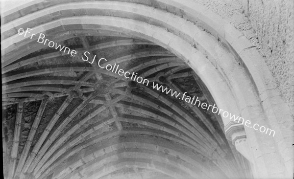 HOLYCROSS ABBEY RIBBED VAULTING OF ROOF OF CHAPEL
